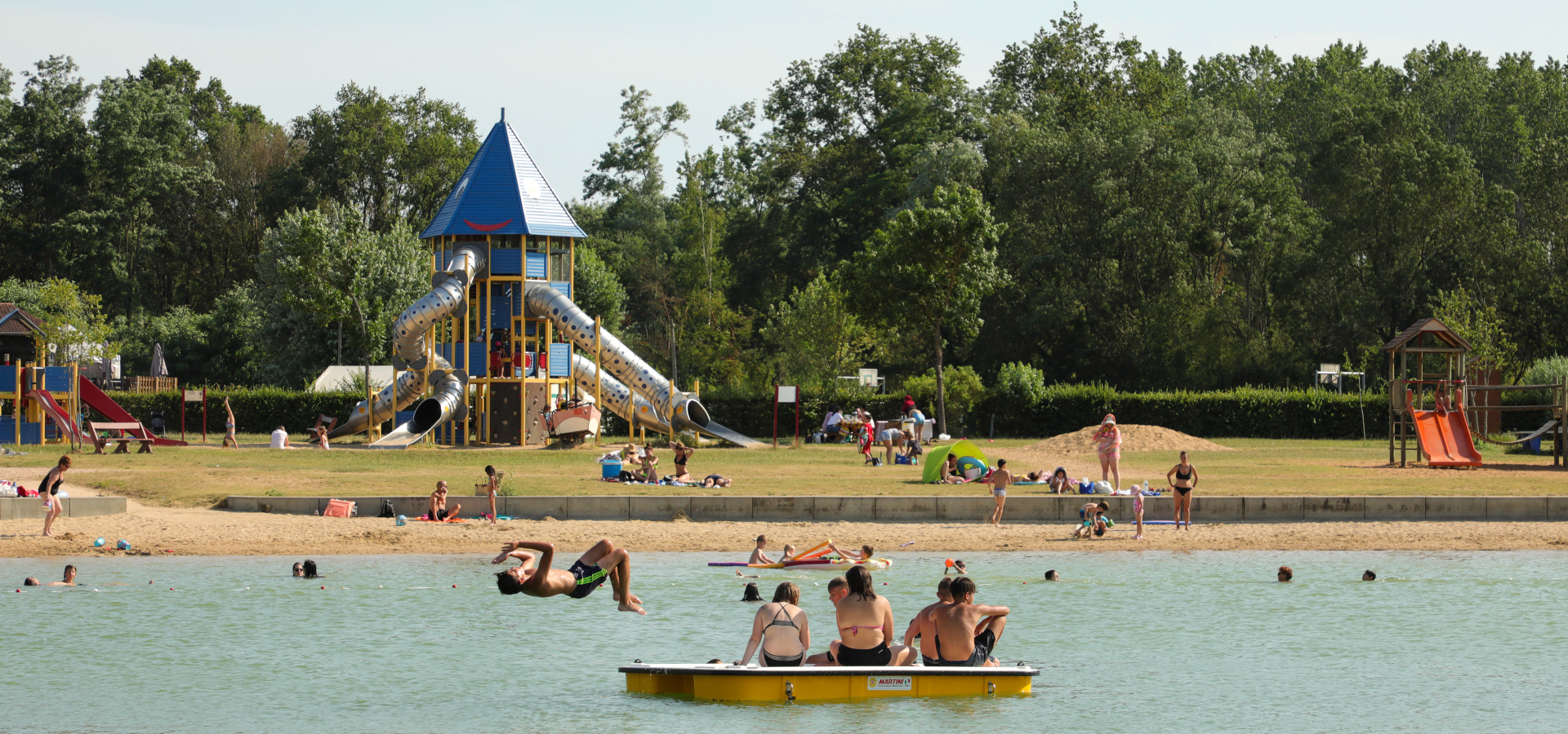 Baignade sur La Voie Bleue