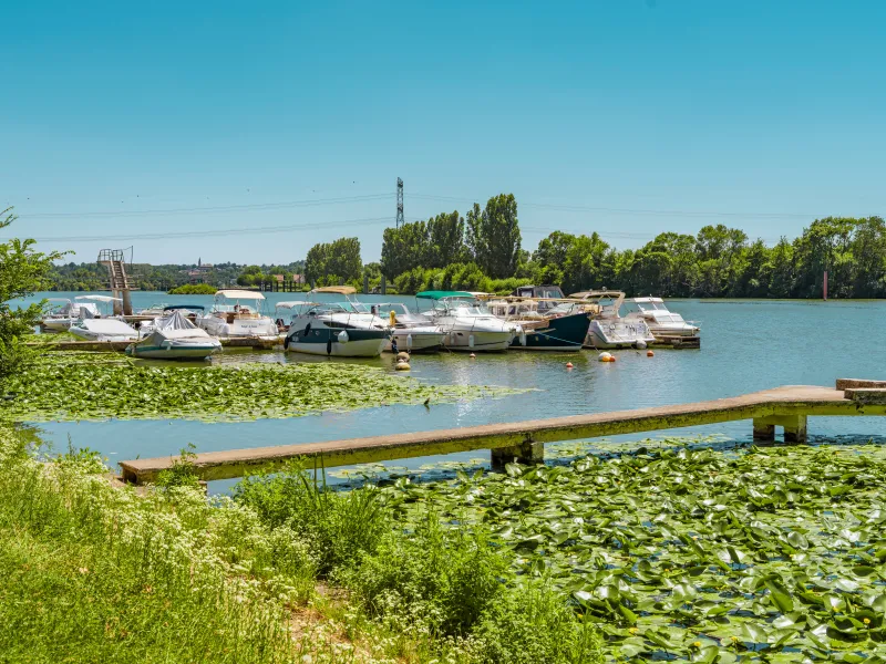 Vue Saône Camping de Thoissey
