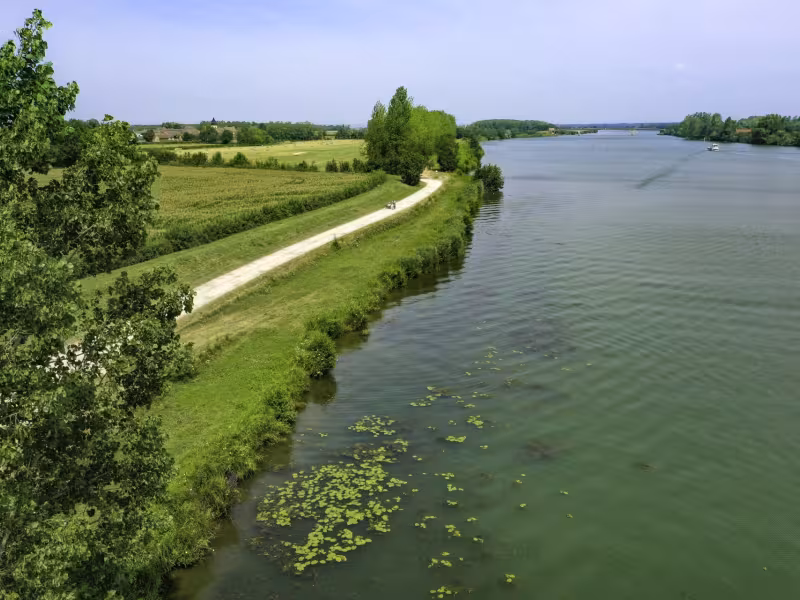 La Voie Bleue Moselle-Saône à vélo en Saône-et-Loire